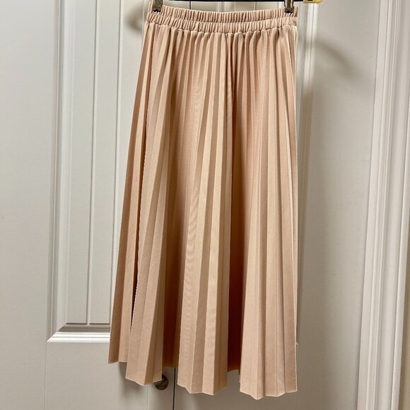 OAK + FORT Pleated Midi Skirt Pink - Picture 3 of 9